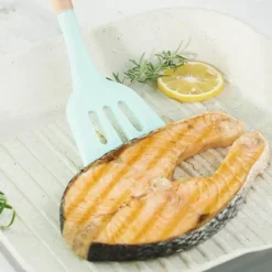 Kochutensilien-Set aus Silikon – Küchenutensilien in Lebensmittelqualität mit Holzgriff