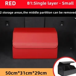 Kofferraum-Organizer aus Leder – Aufbewahrungsbox mit großem Fassungsvermögen