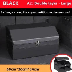 Kofferraum-Organizer aus Leder – Aufbewahrungsbox mit großem Fassungsvermögen