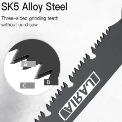 Kompakte, zusammenklappbare Handsäge – tragbares Camping-Holzbearbeitungswerkzeug