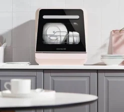 Kompakter automatischer Geschirrspüler - Minimalistisches Küchengerät für den Schreibtisch