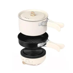 Kompakter elektrischer Reisekocher – Tragbarer Kochtopf