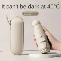 Kompakter Mini-Regenschirm für tragbaren Regen- und Sonnenschutz