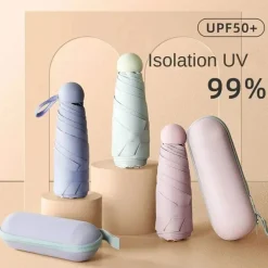 Kompakter Mini-Regenschirm für tragbaren Regen- und Sonnenschutz