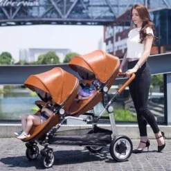 Kompakter Zwillingskinderwagen – Stilvolles, leichtes Design