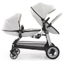 Kompakter Zwillingskinderwagen – Stilvolles, leichtes Design