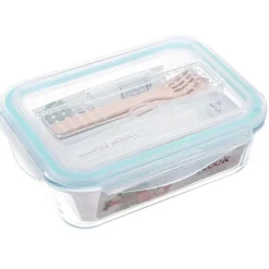 Koreanische Bento-Lunchbox aus Glas – mikrowellengeeignet mit Fächern