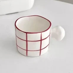 Koreanisches Keramik-Kaffeetassen-Set - Kreative Tee-Milch-Tassen Großhandel Geburtstagsgeschenk