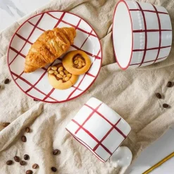 Koreanisches Keramik-Kaffeetassen-Set - Kreative Tee-Milch-Tassen Großhandel Geburtstagsgeschenk