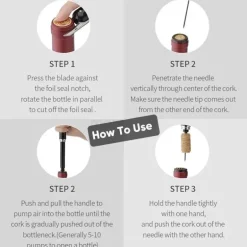 Korkenzieher-Set – Flaschenöffner mit Luftpumpe und Korkenzieher