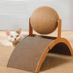 Kratzbrett aus Holz für Katzen – lustiges Katzenspielzeug, Spielzubehör