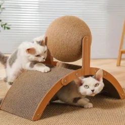 Kratzbrett aus Holz für Katzen – lustiges Katzenspielzeug, Spielzubehör