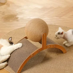 Kratzbrett aus Holz für Katzen – lustiges Katzenspielzeug, Spielzubehör