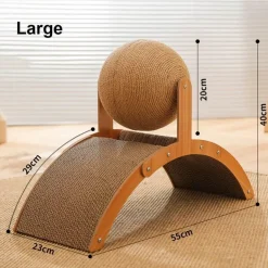 Kratzbrett aus Holz für Katzen – lustiges Katzenspielzeug, Spielzubehör