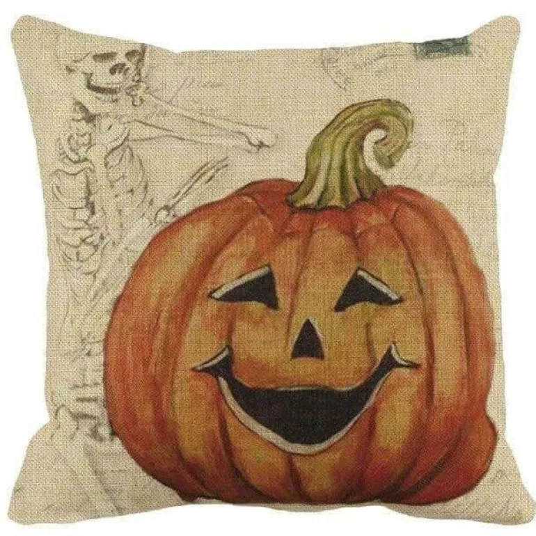 Kürbis Halloween Kissenbezüge - Gruselige Dekokissenbezüge