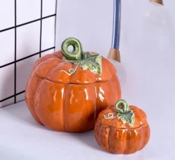 Kürbis Keramik Tasse Schale - Herbst Küchendekor