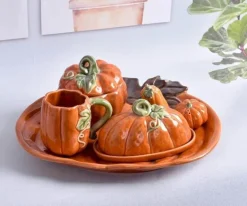 Kürbis Keramik Tasse Schale - Herbst Küchendekor