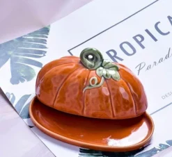 Kürbis Keramik Tasse Schale - Herbst Küchendekor