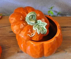 Kürbis Keramik Tasse Schale - Herbst Küchendekor