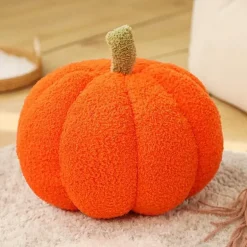 Kürbis-Plüschkissen – Süßes Halloween-Herbstdekor