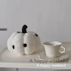 Kürbis-Plüschkissen – Süßes Halloween-Herbstdekor