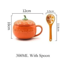Kürbistasse aus Keramik – Kreative Herbst-Kaffeetasse