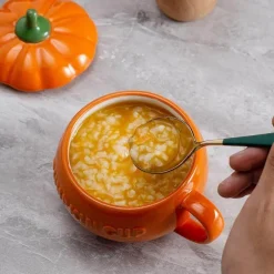 Kürbistasse aus Keramik – Kreative Herbst-Kaffeetasse