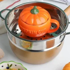 Kürbistasse aus Keramik – Kreative Herbst-Kaffeetasse