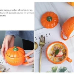 Kürbistasse aus Keramik – Kreative Herbst-Kaffeetasse