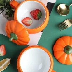 Kürbistasse aus Keramik – Kreative Herbst-Kaffeetasse