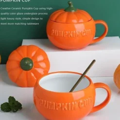 Kürbistasse aus Keramik – Kreative Herbst-Kaffeetasse