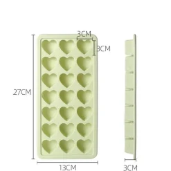 Kreative Herz-Eiswürfelform aus Silikon – lustiger Eisbereiter