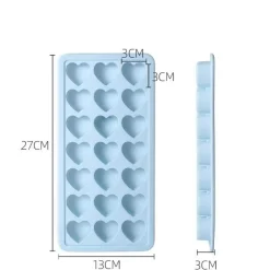 Kreative Herz-Eiswürfelform aus Silikon – lustiger Eisbereiter