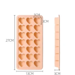 Kreative Herz-Eiswürfelform aus Silikon – lustiger Eisbereiter
