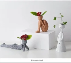 Kreativer nordischer Portrait-Pflanztopf – einzigartiger Blumentopf