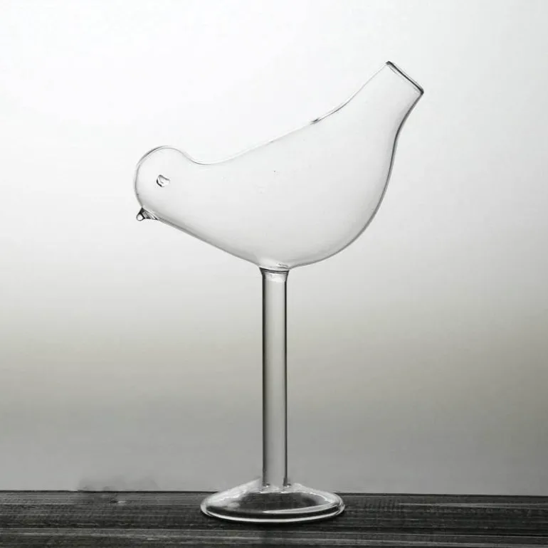 Kreatives Cocktailglas in Vogelform – Einzigartiges Trinkgeschirr für Partys