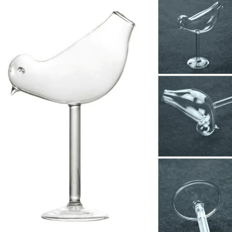 Kreatives Cocktailglas in Vogelform – Einzigartiges Trinkgeschirr für Partys