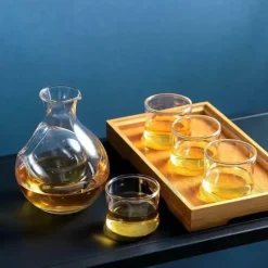 Kristall-Eiskrug – Spender für Sake, Wein, Whisky und Bier