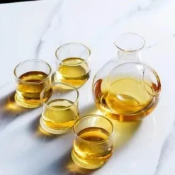 Kristall-Eiskrug – Spender für Sake, Wein, Whisky und Bier