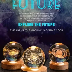 Kristallkugel-Nachtlicht – LED-Wohndekor-Akzent