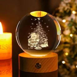 Kristallkugel-Nachtlicht – LED-Wohndekor-Akzent