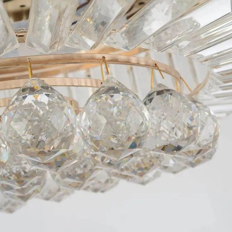 Kristall-LED-Deckenventilatorlampe mit Bluetooth-Lautsprecher – Melody Glow