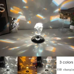 Kristall-LED-Nachtlicht – Elegante Atmosphärenlampe