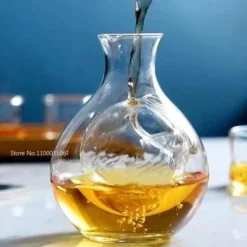 Kristall-Sake-Glas-Set – Elegantes Hamsternest-Dekanter-Trinkgeschirr