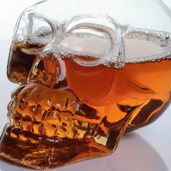 Kristallschädel-Dekanter – Einzigartige Spirituosenflasche aus Glas