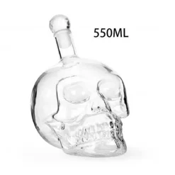 Kristallschädel-Dekanter – Einzigartige Spirituosenflasche aus Glas