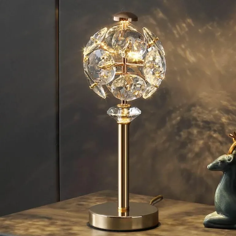 Kristall-Tischlampe – Elegante Luxusleuchte