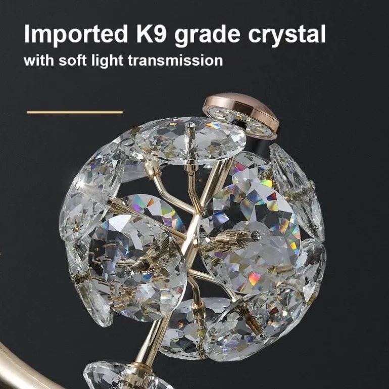 Kristall-Tischlampe – Elegante Luxusleuchte