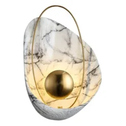 Küsten-Marmor-Muschel-Wandlampe – Elegante Strandbeleuchtung