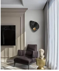 Küsten-Marmor-Muschel-Wandlampe – Elegante Strandbeleuchtung